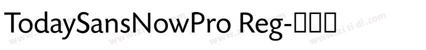 TodaySansNowPro Reg字体转换 TodaySansNowPro Reg字体转换